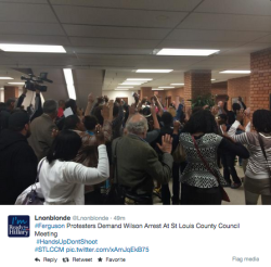 breelifts:  socialjusticekoolaid:   Protesters from across St Louis turned up and turned out for the first St Louis County Council Meeting since Mike Brown’s Death. (Part I)  The St Louis County Council wasn’t as bad as Ferguson’s Council, but still