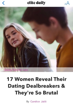 radicalduck: socialnetworkhell: Women: I would prefer to be with a man who doesn’t abuse me, isn’t an addict, doesn’t cheat, bathes Journalist: WHAT A BRUTAL LIST OF DEMANDS  Wow! Minimum standards of basic human decency is now “brutal” expectations!