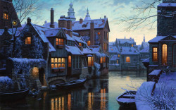 9940km:  stunningpicture:  Bruges, in Belgium looks like a town out of some sort of a disney story.  I want a home here 