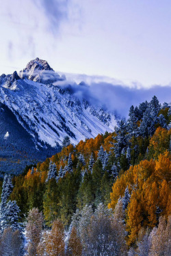 favorite-season:  Mt. Sneffles in Early fall by  David Soldano  