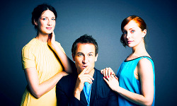 claireandjaime:  Outlander Cast Photoshoot;  Caitriona Balfe, Tobias Menzies and Lotte Verbeek  