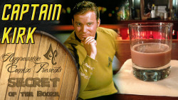 thedrunkenmoogle:  Captain Kirk (Star Trek cocktail) Ingredients:1 shot Amaretto1 shot Malibu1.5 shots MilkChocolate Syrup (as much as you would add to a glass of Chocolate Milk) Directions: Add all four ingredients into a mixing glass with ice. Mix