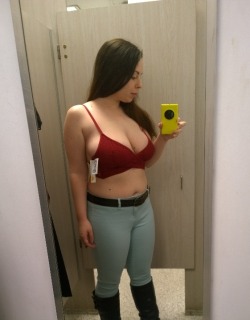 weareallfollowers:  This photographed better than it looked in person. A little too small and the wrong cut for my waist but I mean, it looks good in the pic. Didnâ€™t buy it obviously.