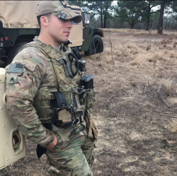devildogdicks:Out standing in his field (next to his humvee) America&rsquo;s best.