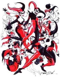 fuckyeahgcs:  xombiedirge:  Harley by Mindy Lee  All the Harley’s!! 