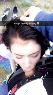 theassprincess:  POV Blowjobs &amp; Facials on my Premium Snapchat✨Last night it got a little public 😜 I gave him a peaceful blowjob next to the river while the sun went down. This story contains the calming sounds of nature, lots of quiet moaning,