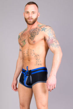 collegejocksuk:  The Renegade Lace Up Jock Style Trunk available from or eBay store , choice of 3 colours . Best Selling Cellblock13 Jock . Look even hotter with the matching Socks . http://stores.ebay.co.uk/college-jocks 