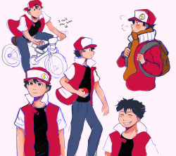 flobios:really digging Red’s early design, thx sugimori for the rowdy boy (click for better quality)