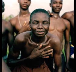 7kgod:  laughing-trees:  In this African tribe, when someone does something harmful, they take the person to the center of the village where the whole tribe comes and surrounds them.  For two days, they will say to the man all the good things that he