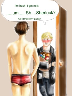 thescienceofjohnlock:  For red pants Monday ?