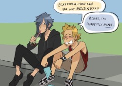liverpepper:  Roxas: ZEXION YOU’RE HEATING UP!!!!