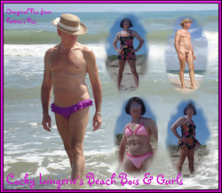 cockylingerie: It’s officially summer, grab you r gurlie swim suite, bikini, or just your panties and head to the beach for fun, fun, fun!  And the fun starts now!