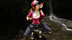ayasz: 555 Tumblr Follower Special   Because here, we don’t celebrate generic milestones. 500 followers? It’s been done! But we’ve caught 555! (570 at this moment :P) so let’s celebrate by licking some pokeballs under a waterfall, dressed in pokemon