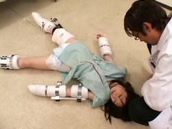 fuckiamsexedout:  Helpless girl in arm and legcasts getting humiliated from http://www.dmm.co.jp/en/digital/videoa/-/detail/=/cid=1sdms00809 