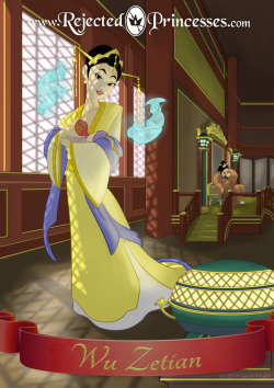 rejectedprincesses:  Introducing Wu Zetian, first and only female Emperor of China — seen here poisoning her infant daughter. Now, that’s actually a bit of a historical inaccuracy: the generally-accepted truth was that she *strangled* her young daughter,