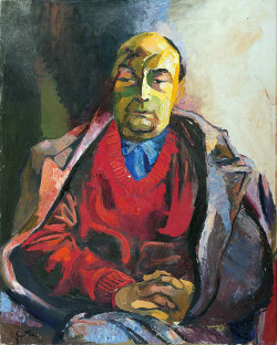 lilithsplace:  Portrait of Pablo Neruda - Renato Guttuso (1912–1987) 
