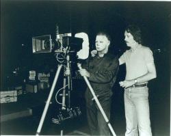 jesus-frankenstein:  John Carpenter on the set of HALLOWEEN II.