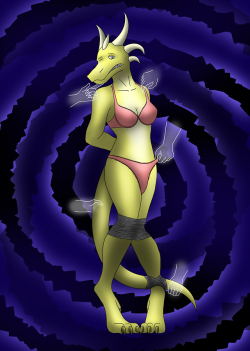 Inspired by Raphael’s series of pervy ghosts, this here is that of a dragoness; too skeptical of the supposed ethereal encounters in the abandoned jailhouse.Now she’s paid the price, being bound by them, and experiencing their otherworldly perversion.