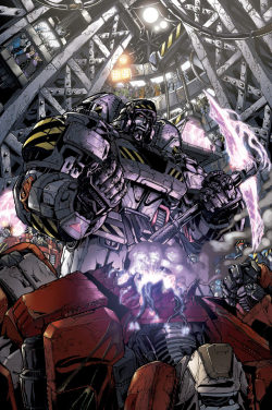 darkpanik:  A covers of Transformers Megatron Origin by Alex Milne (lines) and Josh Perez (colors) 