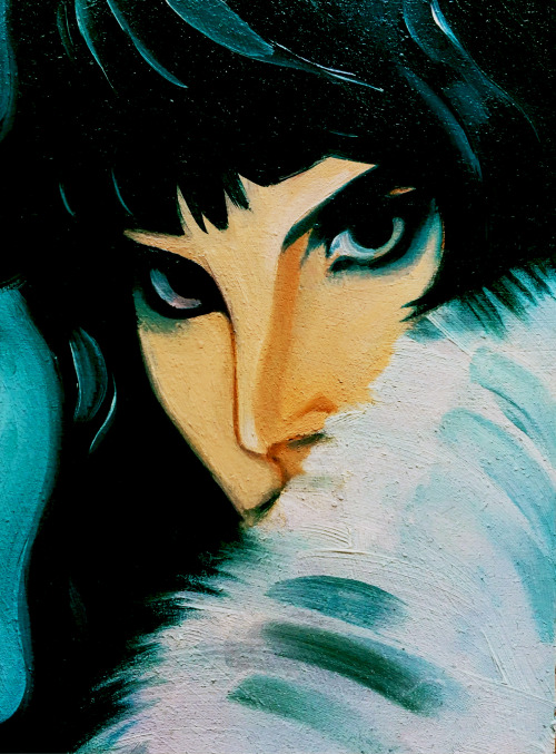 valentinesebastian:a freddie i painted a while ago, 5x7 oil on wood