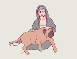when you’re upset, pet the dog.