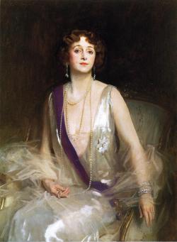 the-garden-of-delights:  &ldquo;Portrait of Grace Elvina, Marchioness Curzon of Kedleston&rdquo; (1925) by John Singer Sargent (1856-1925).  He was so good at painting those silky white dresses.