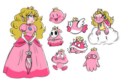 merriann:  mayakern: super mario odyssey but instead you’re peach and you use the sneaky parasol from paper mario to turn into enemies @paperboo 