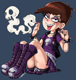 therealshadman:  I drew Luna Loud, the loudest of them all. [My Twitter] [My Stream]   oh yea~ &lt; |D’‘‘