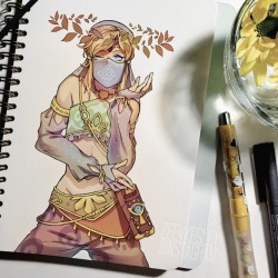 zeevkesley: i’ve been watching my girlfriend play botw and i never cared much for zelda but nonetheless i’m obsessed now. drown me in all of link’s cute outfits commissions // instagram 