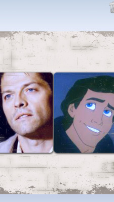 sarahwithglasses:  Castiel is Prince Eric