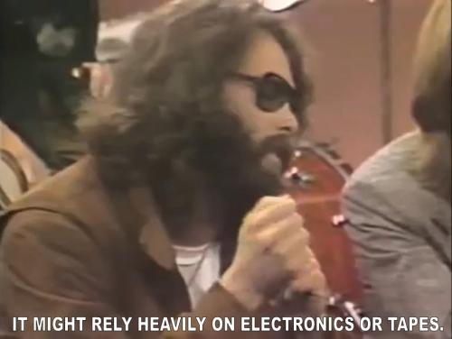 conelradstation: Jim Morrison accurately predicting the future of popular music on PBS in 1969. 