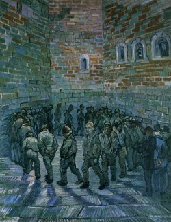  The Prison Cortyard by Vincent van Gogh 