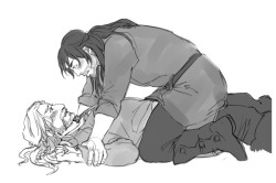 kaciart:  kaciart: everybodyilovedies answered: You’ve got TONS, but: Roughhousing/Wrestling in a brotherly way turns into something more on accident oops oh nooooo incest!! XD  “Fili, are you—?” “Get off me” 