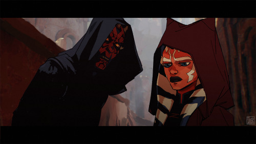 scuttlebuttin:Of course Ahsoka would never joined Maul so consider this is like a Force fever dream someone is having though…  no one is thirstier for an apprentice than my dude Maul. I don’t know what are they doing in the first panel but it looks