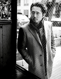 mancandykings:  Steven Yeun photographed by David Goldman for Esquire magazine 