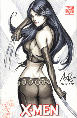Fantasy-Scifi:  X-23 Blank Commission 1By Artgerm