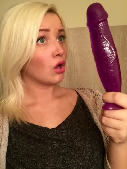 keepasecretslut:  having a pretty purple dick bigger than my face (originally purchased for anal prep that’s uselessss now)   you realize things like wow, I could’ve been actually taking him entirely in my throat that whole time, what a shame