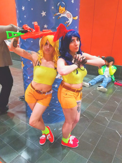 vertigoats:there!  the pics of me and @transaizawa as launches at animeboston last month!  we were super cute even though, uh, we got a lot more attention than i was used to in cosplay.  ps we left the gun as fake-looking as possible on purpose