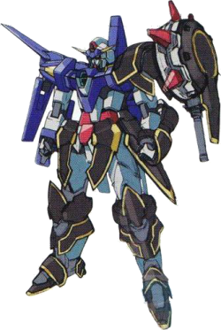 the-three-seconds-warning:  Gundam AGE-3 Tangram  The Gundam AGE-3 Tangram is a variant of the AGE-3 Gundam AGE-3 Normal featured in the Mobile Suit Gundam AGE Cosmic Drive/Universe Accel video game.  The Tangram is a combat form that features heavy armor