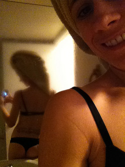 Thanks to smiley from mygirlfund for sharing this cute cell phone pic in her bathroom mirror