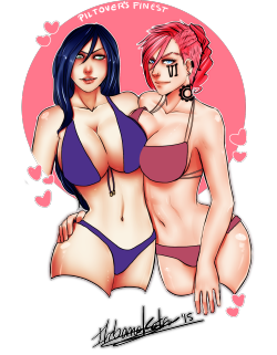 VI and Caitlyn!Since the doujin thing is going pretty slow, here you have this week my two favourites girls in bikini!Support me on Patreon for keep enjoying this kind of drawings!PatreonI hope you all like it!Check the previous LoL girls!Remember that