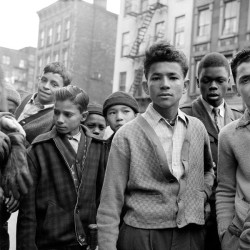  Teenage Boys. Spanish Harlem, New York, 1940s. by Sonia Handelman
