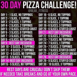 crunches-and-chemistry:  imgonnamakeachange:Finally, a fitness challenge I can get behind 😂😂😂 #fitnesswholepizzainmymouth  Hahahah love it
