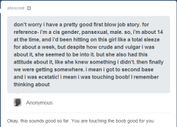 rock-hard-fist-nipples:  i’ve done it i’ve found the best story in the entire first blowjob tag 