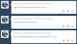 ask-bonnie-and-marcy:  Weak spot!thanks a lot to the ones that helped me with “Mathematical!” transcript!! &lt;3 