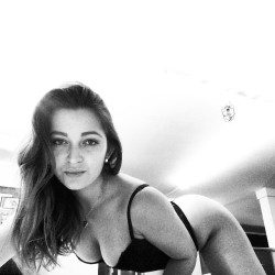 missdanidaniels:  One of those “let’s take pics while camming and make them black and white and be cool and post on Instagram nights.” 