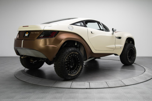 Omg this car talk! 2012 white and tan Rally Fighter. My Dad was watching this car show and they featured this and it looks and performs so well. I don’t usually gauk at cars, usually trucks, but this thing is freaking amazing. http://www.rkmotorscha
