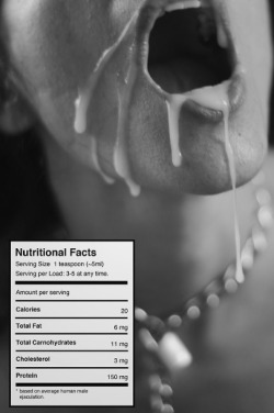pinktrickle:  Nutritional Facts…Mmmmmm  (M) It&rsquo;s good for you!  And I have plenty to serve&hellip;