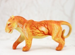 sosuperawesome:  Tiger, Lion, Cat, Buffalo, Deer, Jackalope, Bunny and Bat Figurines, by Evgeny Hontor on EtsySee our ‘figurines’ tag