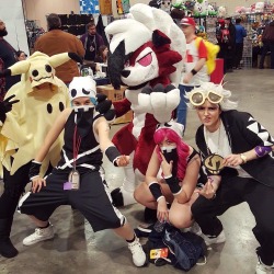 koisnake:  My squad at Magfest! Had a blast! I was the Lycanroc!